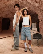 REALISM VIVANT DENIM SHORTS WASHED BLUE