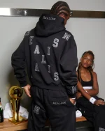 SSS REALISM GRANDSTAND BLACK HOODIE