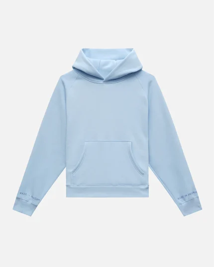SSS REALISM GLIMMER LOGO BLUE HOODIE POWDER