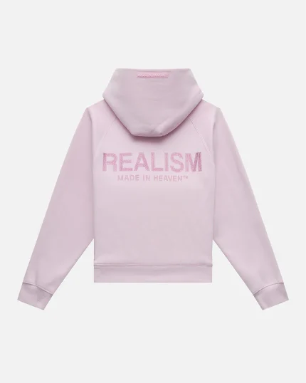 SSS REALISM GLIMMER LOGO POWDER PINK HOODIE