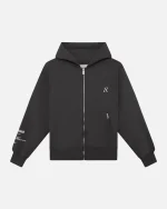 SSS REALISM RADIANT ZIP ASPHALT HOODIE