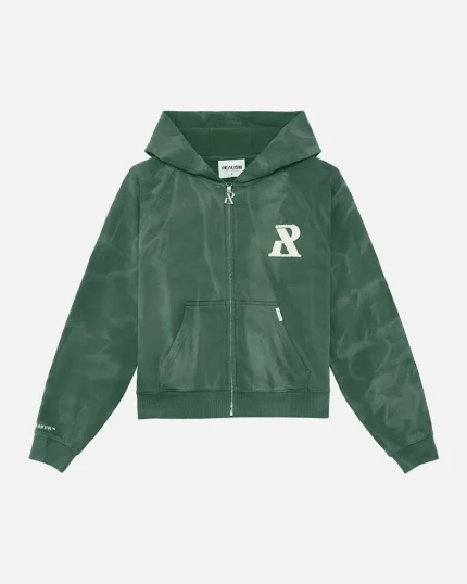 SSS REALISM LEGACY ZIP HOODIE MOSS WASHED