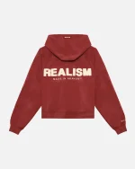 SSS REALISM LEGACY ZIP CARMINE HOODIE WASHED