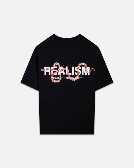 SSS REALISM SNAKE LOGO TEE BLACK