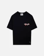 SSS REALISM SNAKE LOGO TEE BLACK