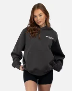 SSS REALISM BACK LOGO ASPHALT HOODIE