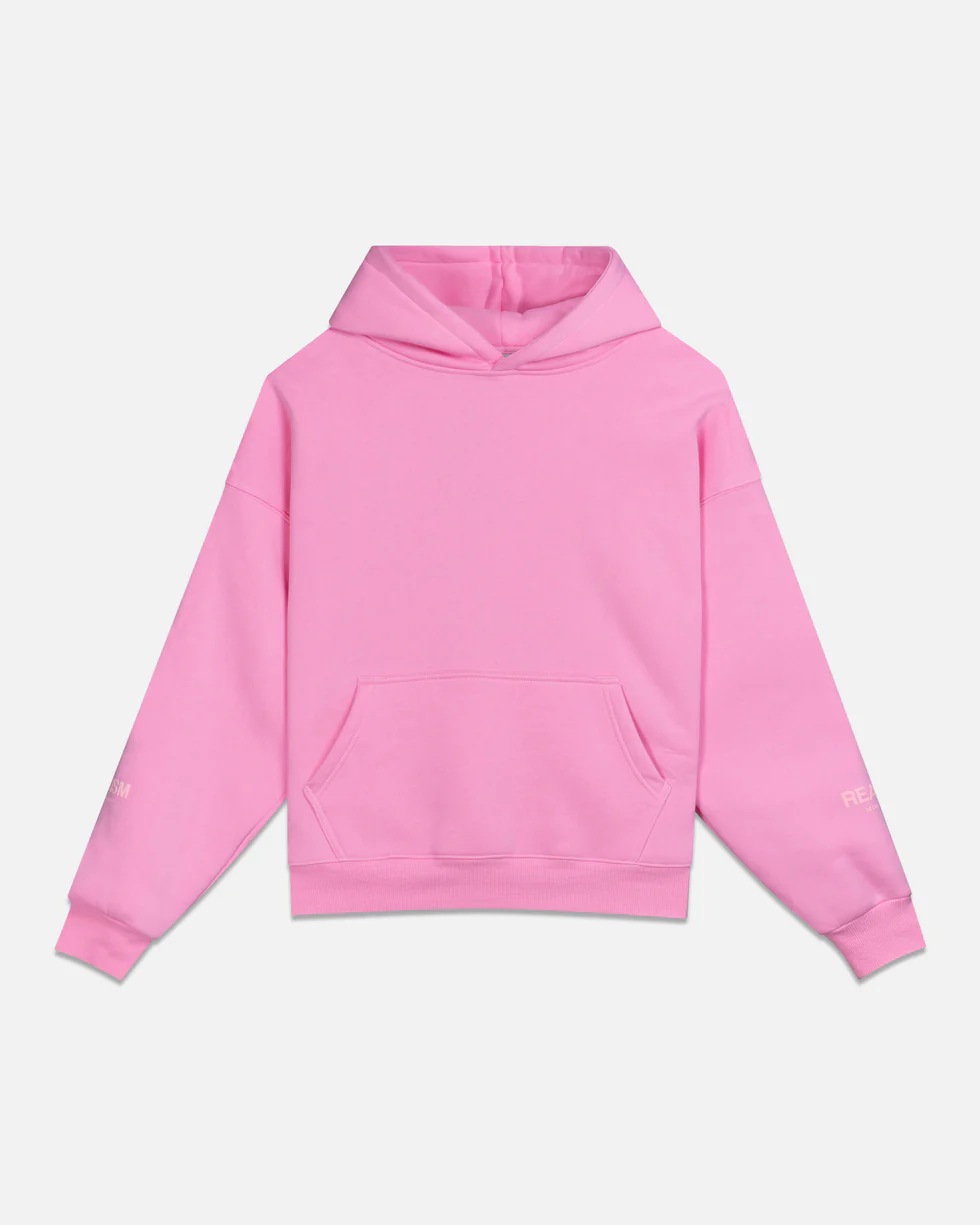 SSS REALISM COURT BOXY CANDY PINK HOODIE SSS REALISM COURT BOXY CANDY PINK HOODIE