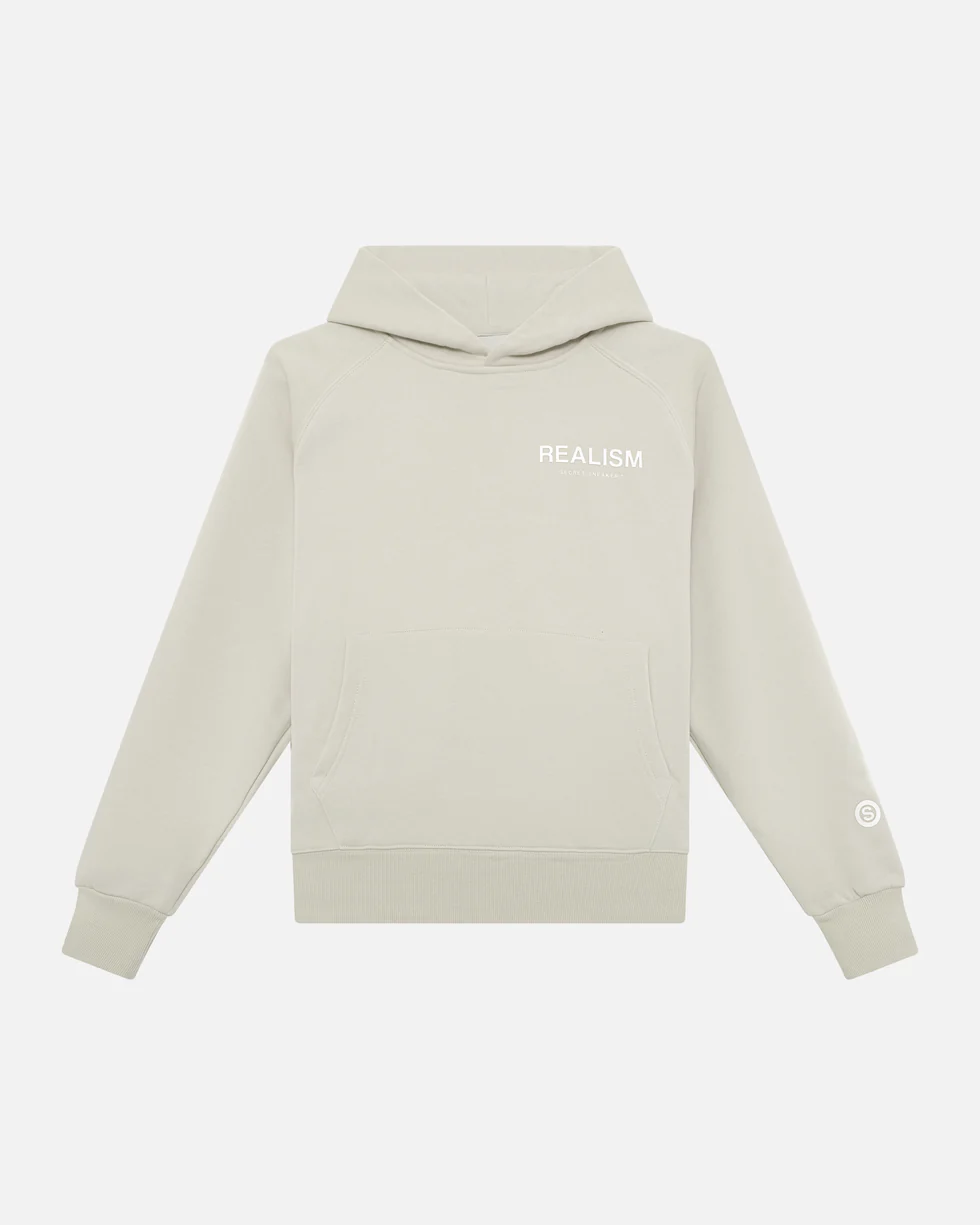 SSS REALISM BACK LOGO WHEAT HOODIE SSS REALISM BACK LOGO WHEAT HOODIE