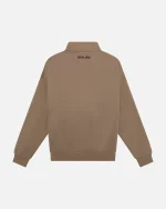 SSS REALISM IDOL HALF ZIP TAUPE SWEATER