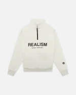 SSS REALISM IDOL HALF ZIP OATMEAL SWEATER