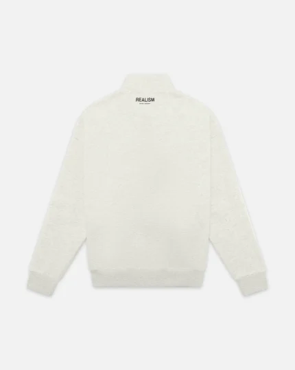 SSS REALISM IDOL HALF ZIP OATMEAL SWEATER