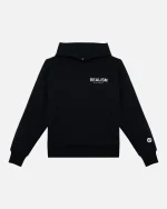 SSS REALISM BACK LOGO BLACK HOODIE
