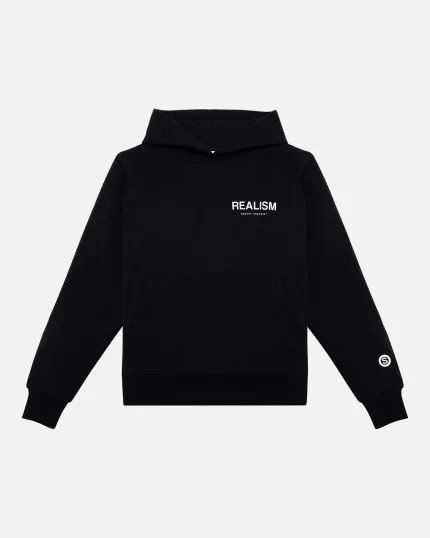 SSS REALISM BACK LOGO BLACK HOODIE