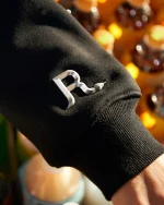 SSS REALISM SNAKE LOGO BLACK HOODIE