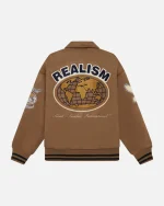 REALISM WORLDWIDE COACHES JACKET TAN