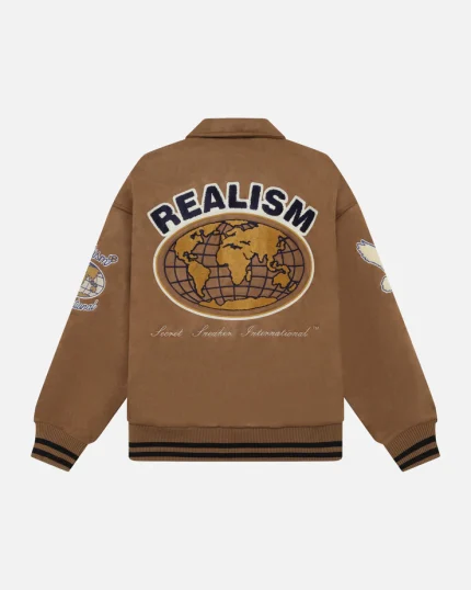 REALISM WORLDWIDE COACHES JACKET TAN