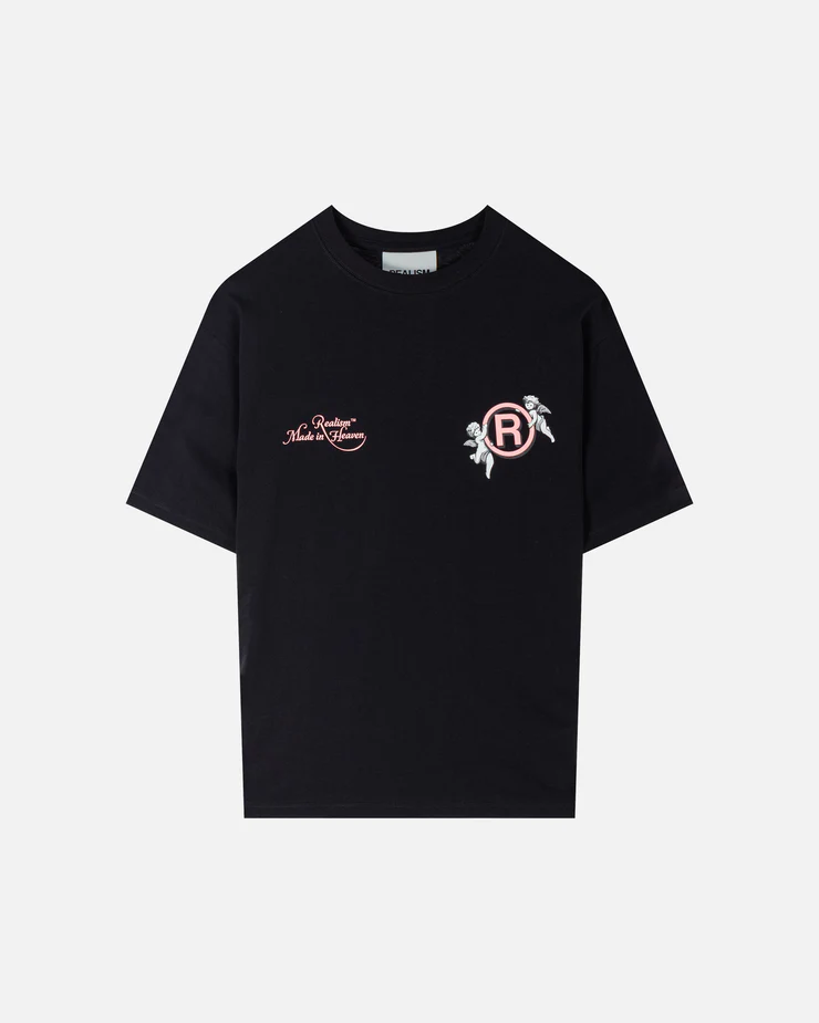 SSS REALISM MADE IN HEAVEN TEE BLACK SSS REALISM MADE IN HEAVEN TEE BLACK