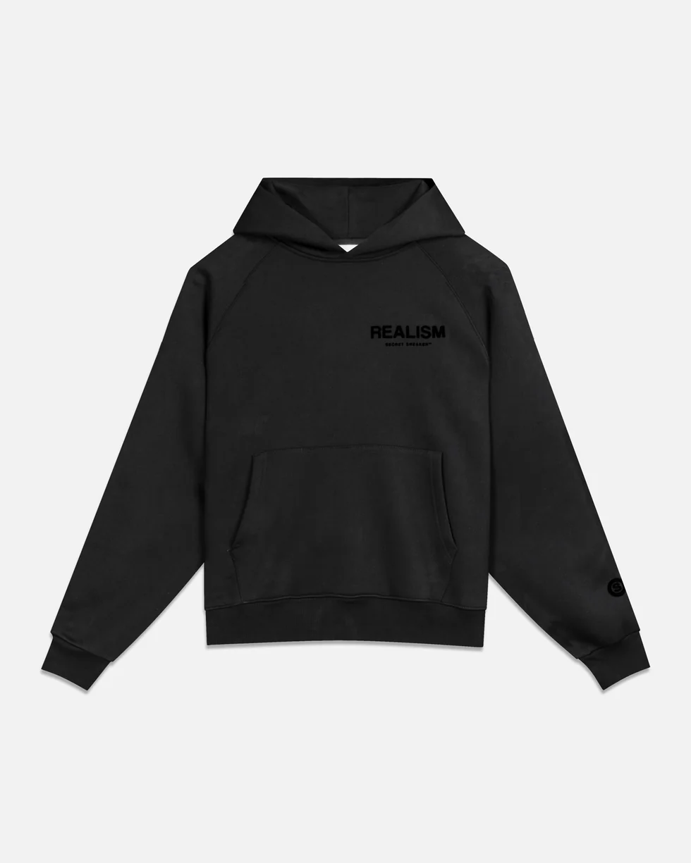 SSS REALISM BACK LOGO OBSIDIAN HOODIE SSS REALISM BACK LOGO OBSIDIAN HOODIE
