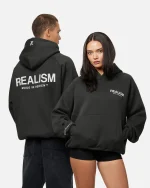 SSS REALISM HEAVEN LOGO ASPHALT HOODIE