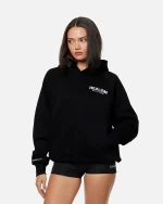 SSS REALISM HEAVEN LOGO BLACK HOODIE