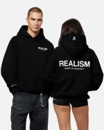 SSS REALISM HEAVEN LOGO BLACK HOODIE