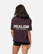 SSS REALISM HEAVEN LOGO TEE PLUM