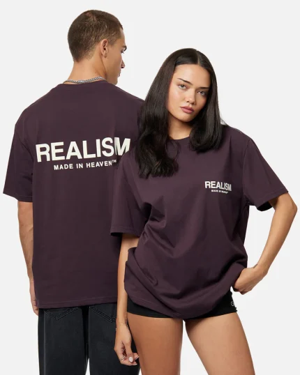 SSS REALISM HEAVEN LOGO TEE PLUM