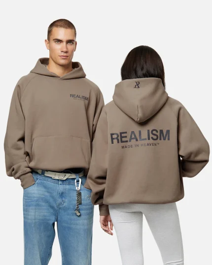 SSS REALISM HEAVEN LOGO REFLECTIVE CEMENT HOODIE