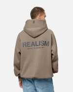 SSS REALISM HEAVEN LOGO REFLECTIVE CEMENT HOODIE
