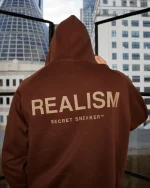 SSS REALISM RADIANT ZIP MOCHA HOODIE