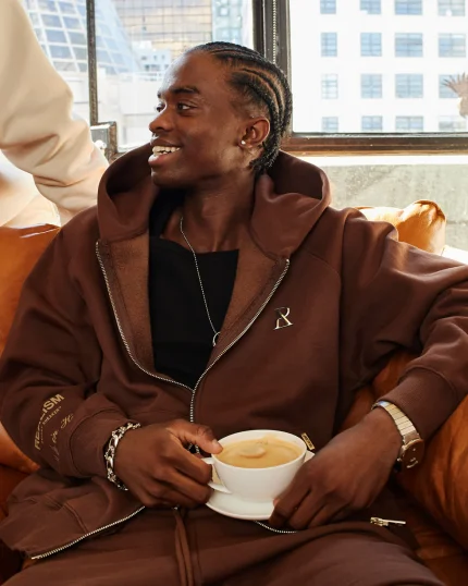 SSS REALISM RADIANT ZIP MOCHA HOODIE