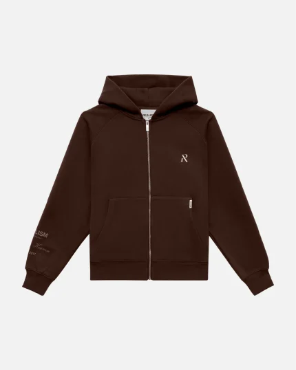 SSS REALISM RADIANT ZIP MOCHA HOODIE