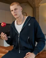 SSS REALISM RADIANT ROYAL NAVY ZIP HOODIE