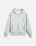 SSS REALISM RADIANT ZIP GREY MARLE HOODIE