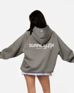 SSS REALISM SURREAL LOGO COOL GREY HOODIE