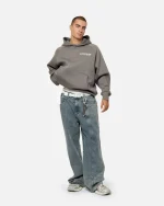 SSS REALISM SURREAL LOGO COOL GREY HOODIE
