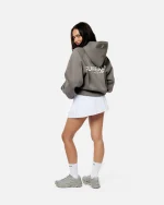 SSS REALISM SURREAL LOGO COOL GREY HOODIE