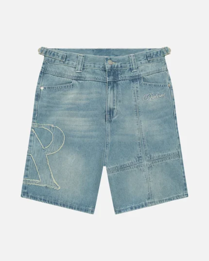 REALISM VIVANT DENIM SHORTS WASHED BLUE