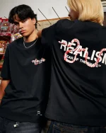 SSS REALISM SNAKE LOGO TEE BLACK